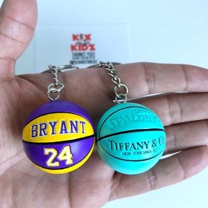 Kobe Bryant Lakers Tiffany Co. Basketball Keychain